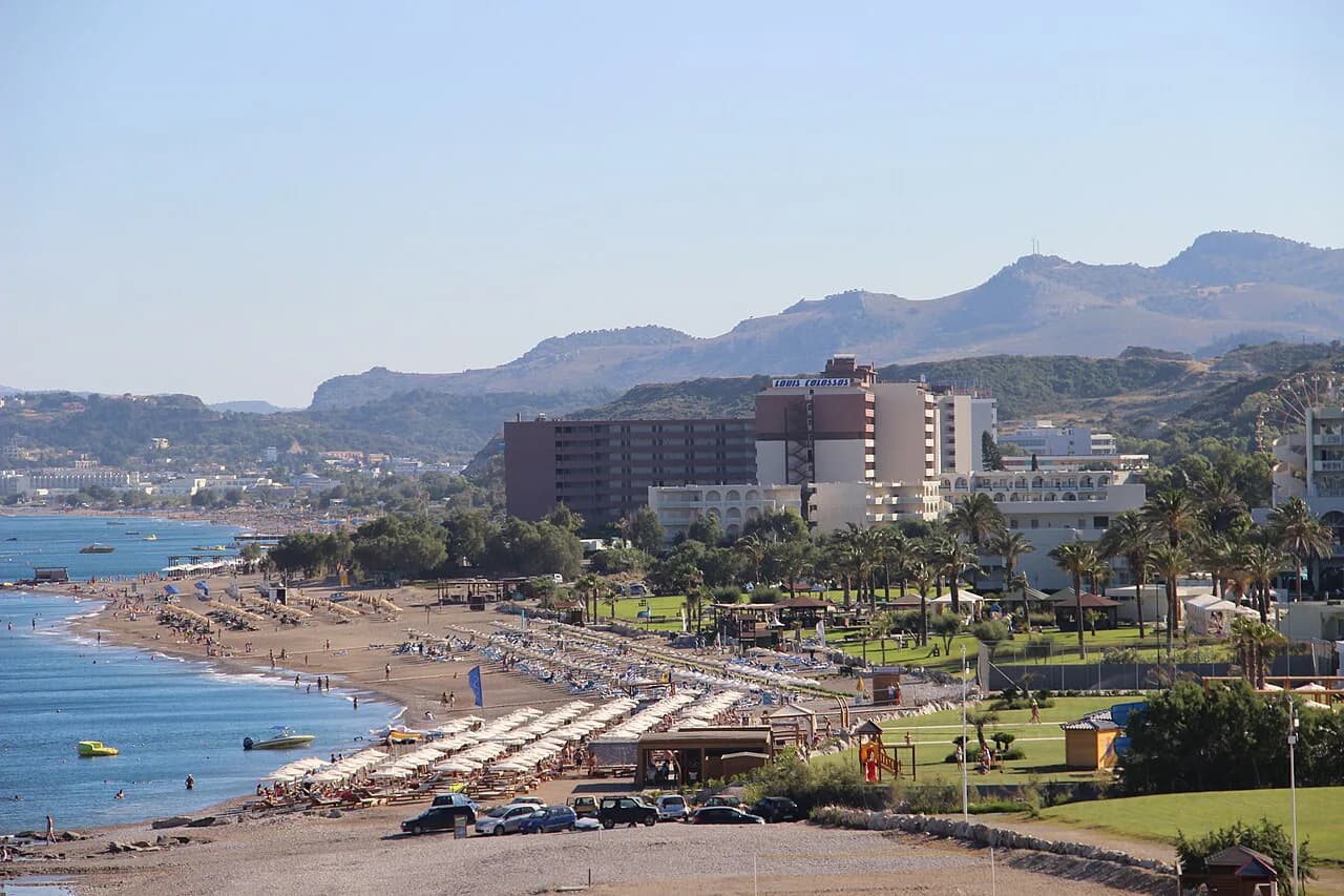 Faliraki Beach, Rhodes: Sand, Sunbeds and Getting There
