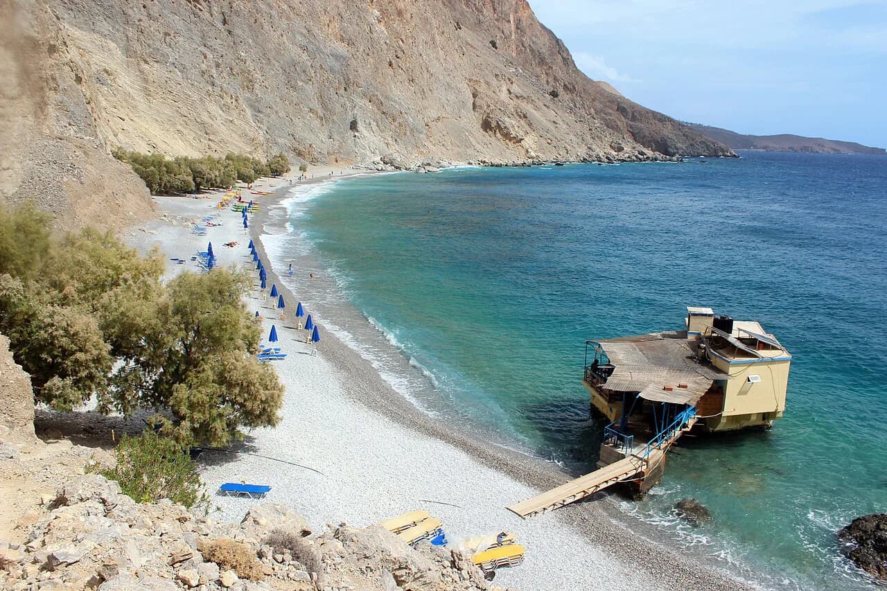 Glyka Nera Beach, Crete: Boat Access, Pebbles and When to Go