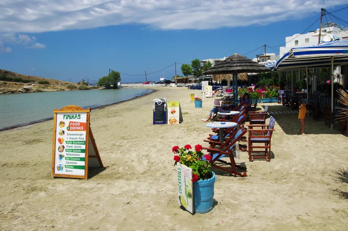 Naxos Beach Clubs: Plaka, Agia Anna and the Chora Waterfront