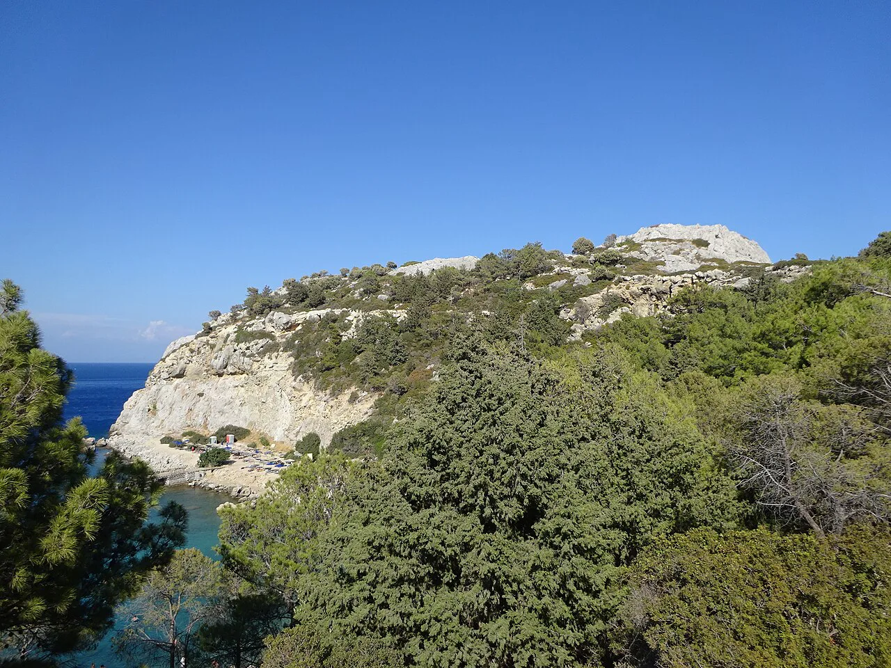 Anthony Quinn Beach on the East Side of Anthony Quinn Bay Rhodes 31 August