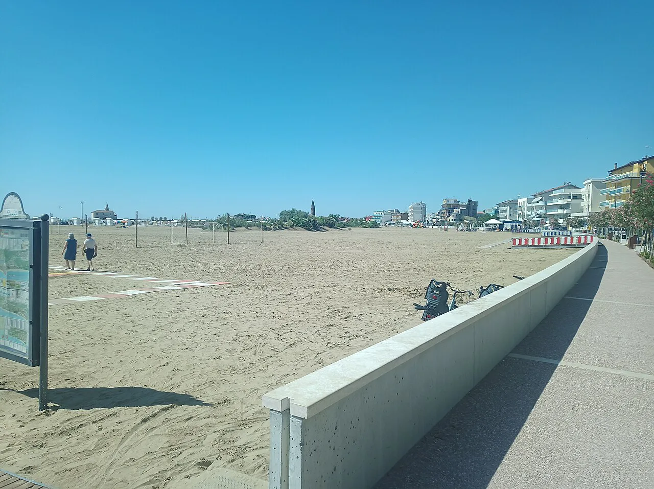Caorle, Lungomare Trieste, pláž