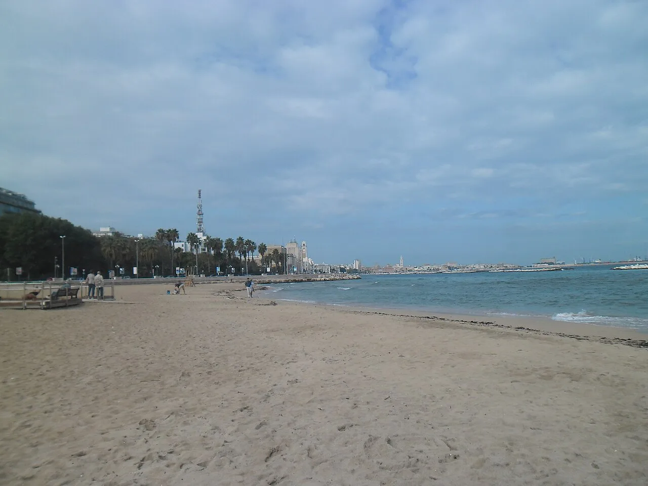 Plaža u talijanskom gradu Bariju, Bari