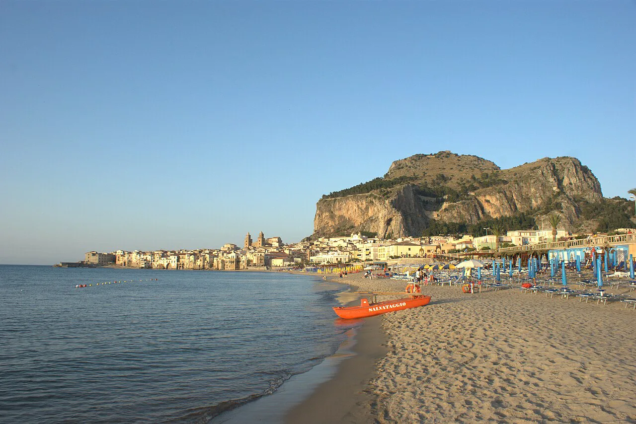 Cefalú beach panorama