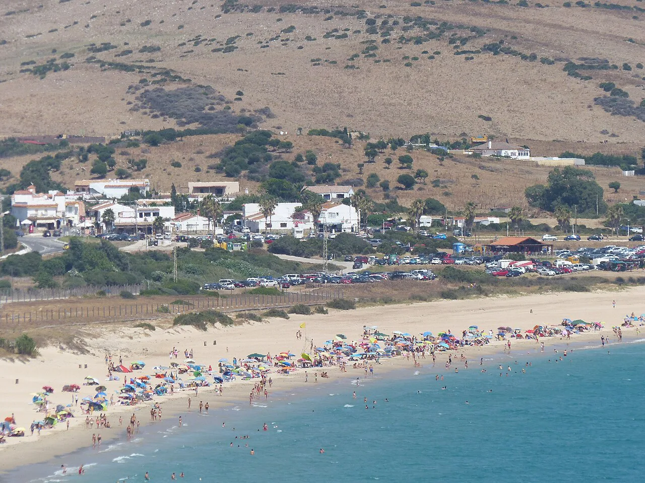 Gente, Playa de Bolonia, Cádiz, España, Tarifa