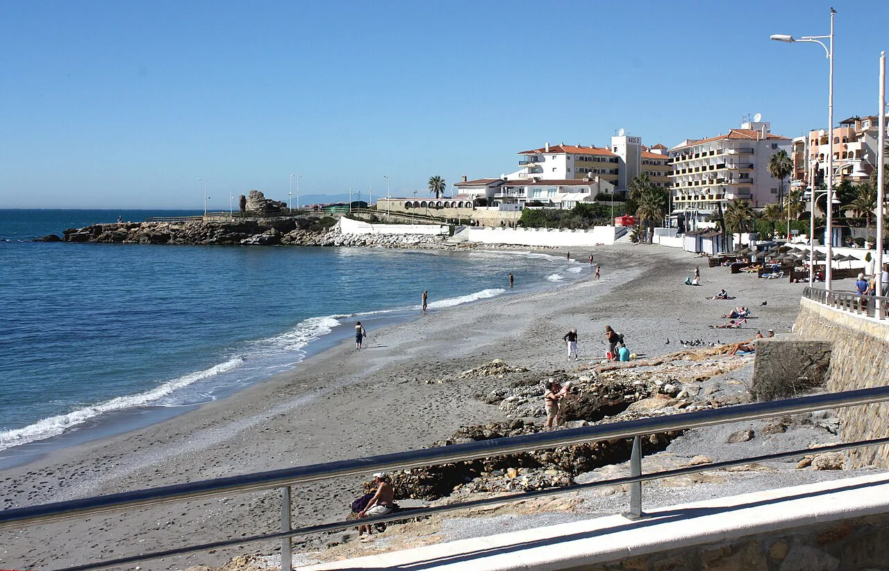 Nerja, the beach "Playa Torrecilla"