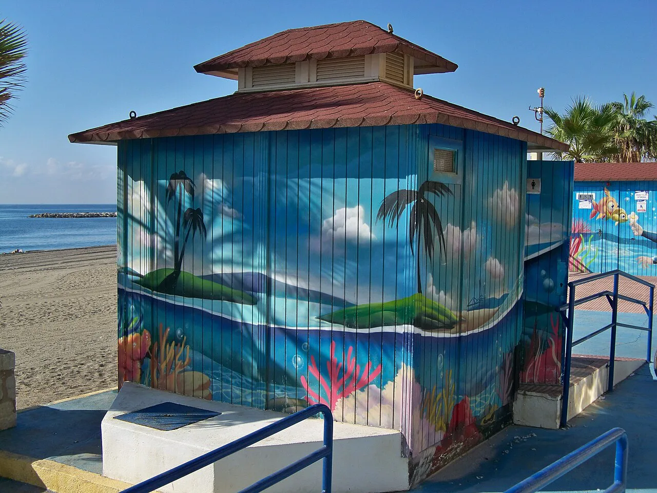 Mural in La Caleta Beach (Lalone, ), Málaga