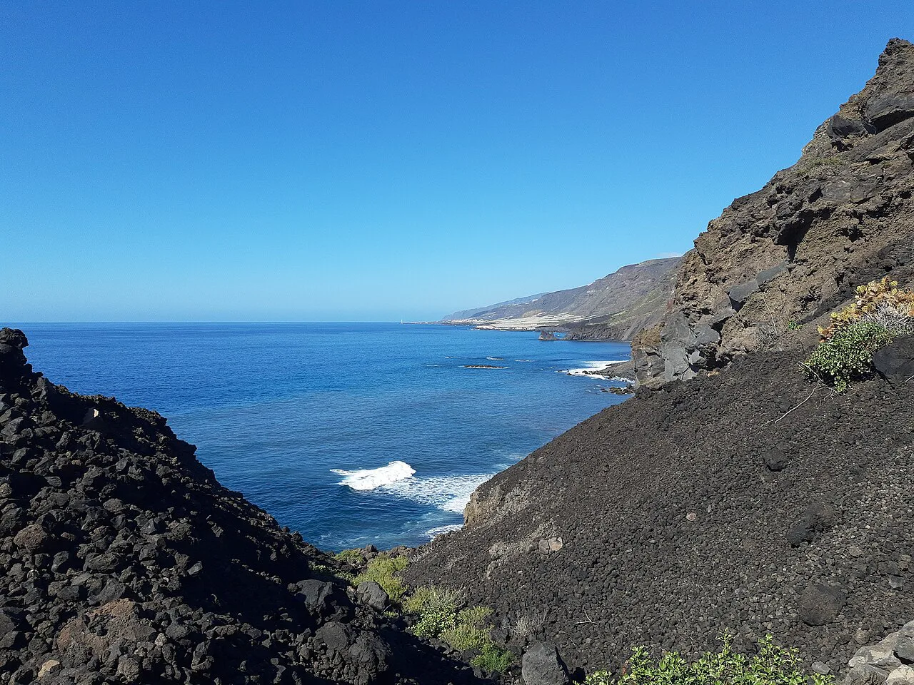 Zamora, La Palma, view to El Remo