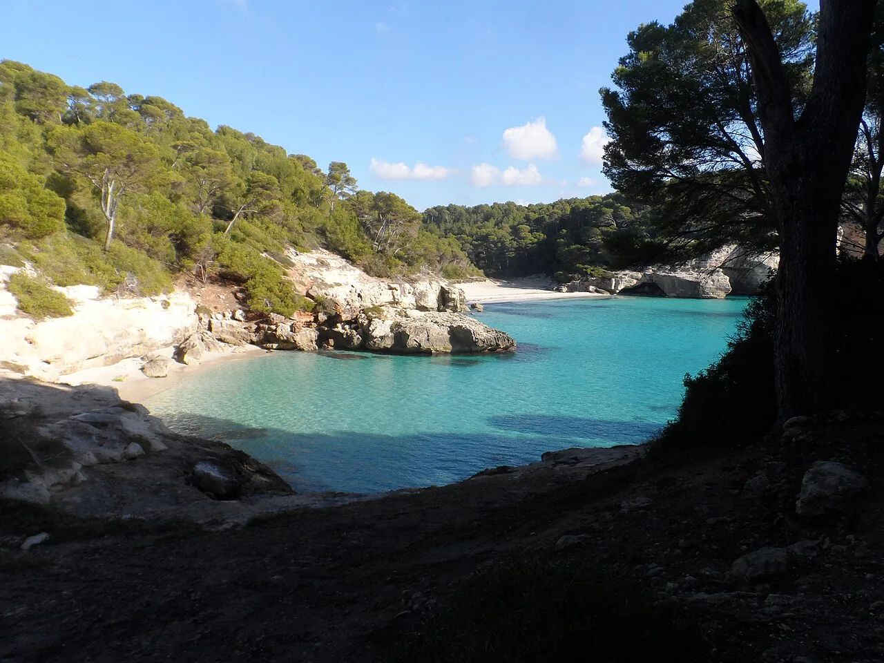 Cala Mitjana en hiver, Menorca