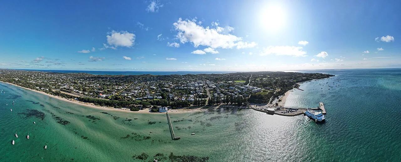 Aerial panorama of Sorrento. March