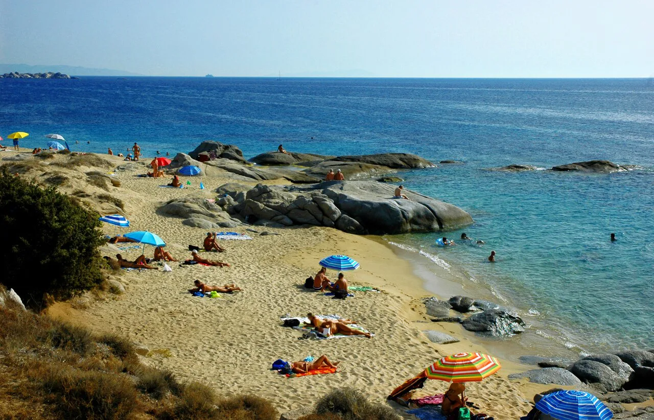 Nudist beach in Naxos island, Greece - panoramio