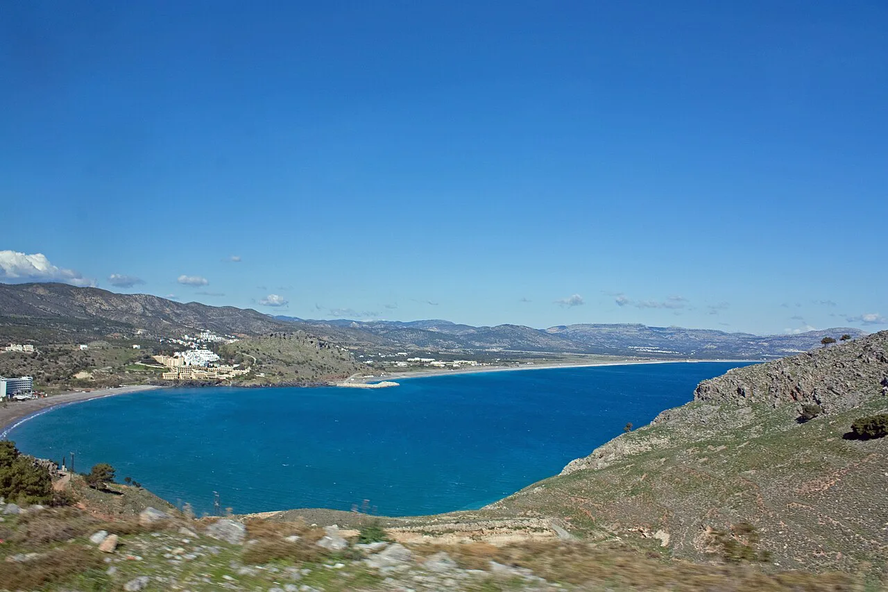 East coast of Rhodes from near Lindos
