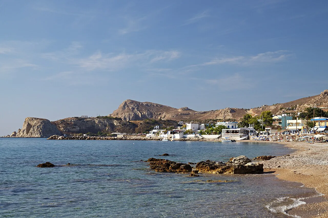 North Stegna beach. Rhodes, Greece