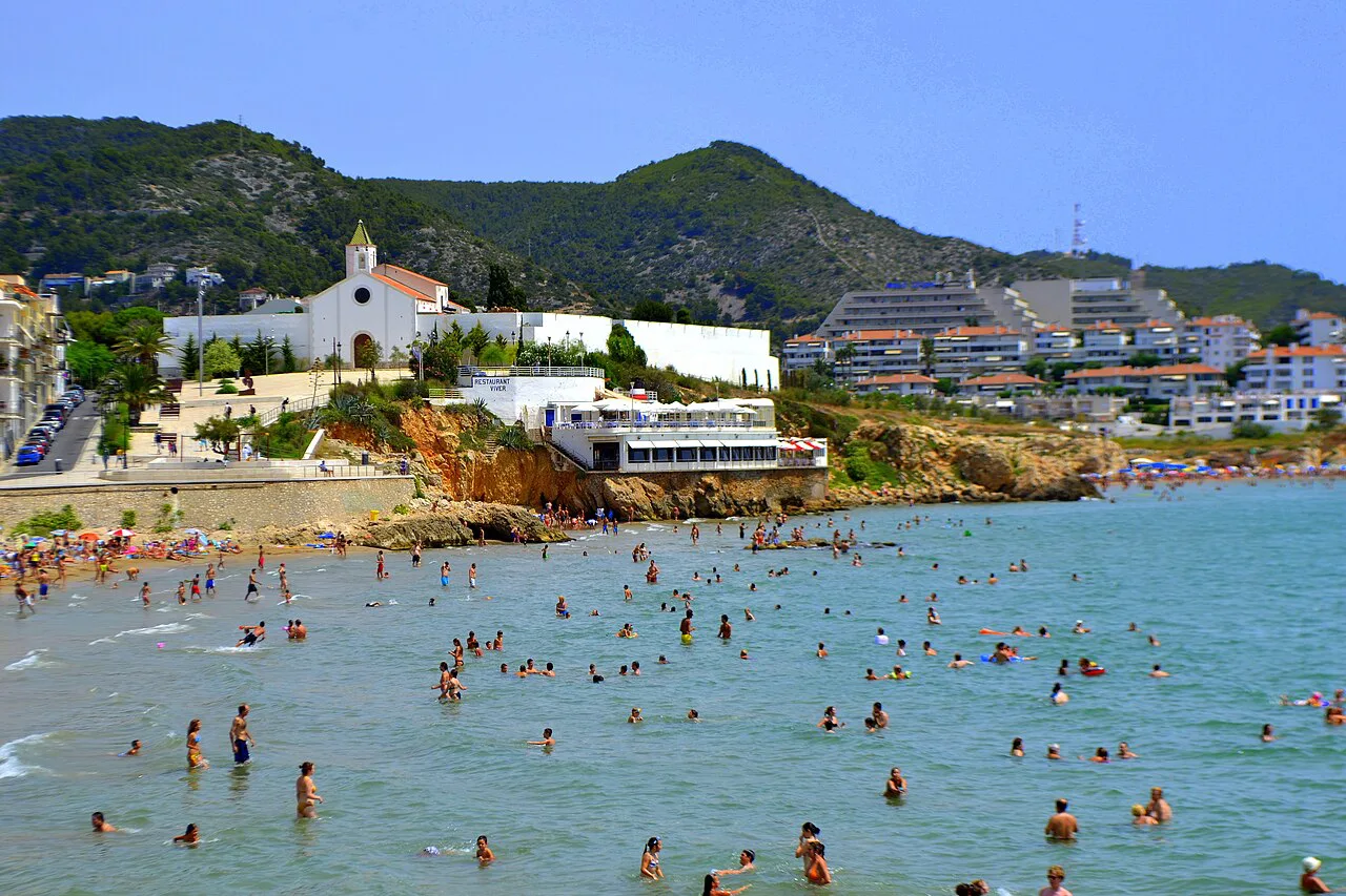 Coastline near Sitges, Spain