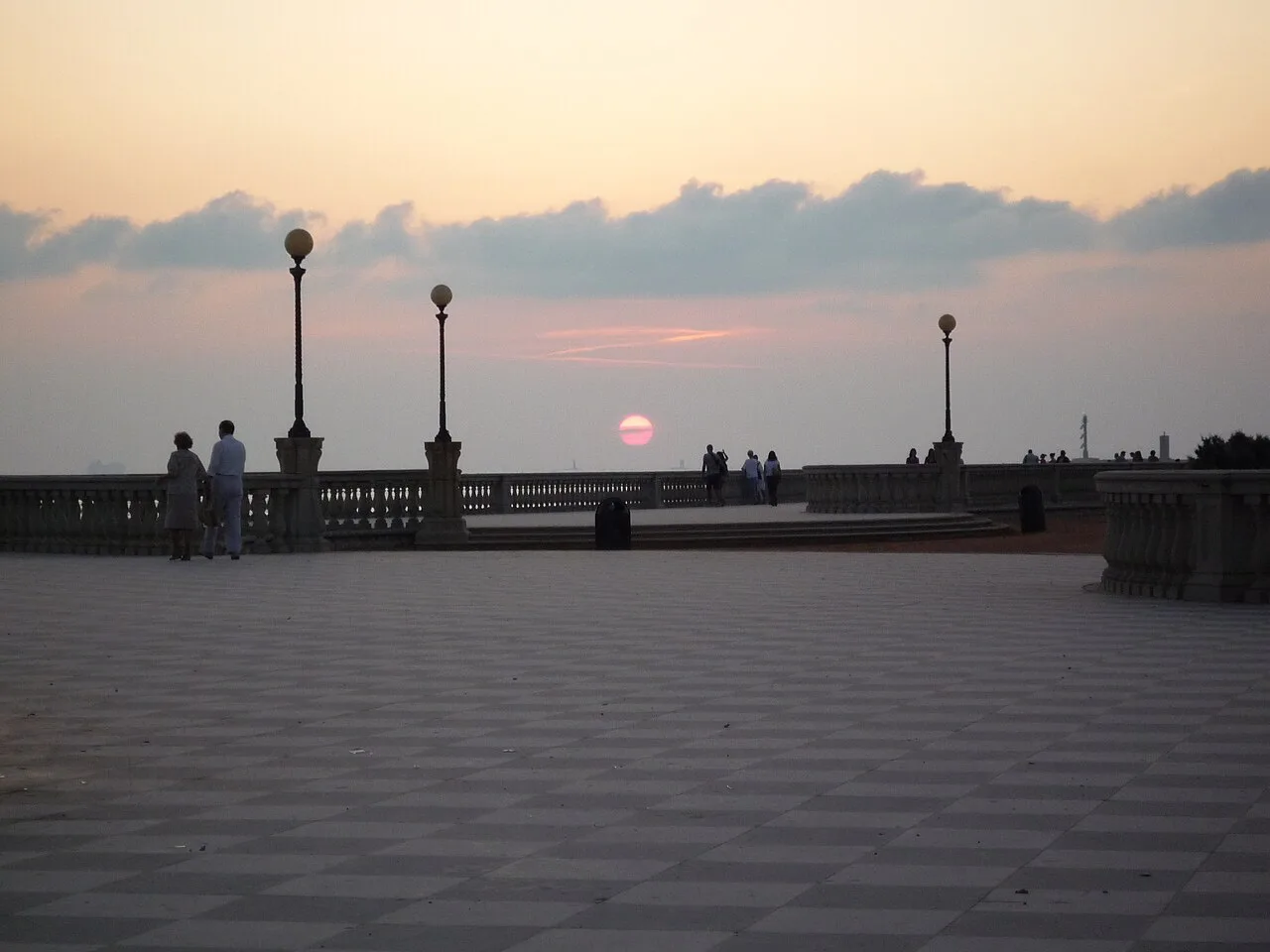 Terrazza Mascagni tramonto, Livorno