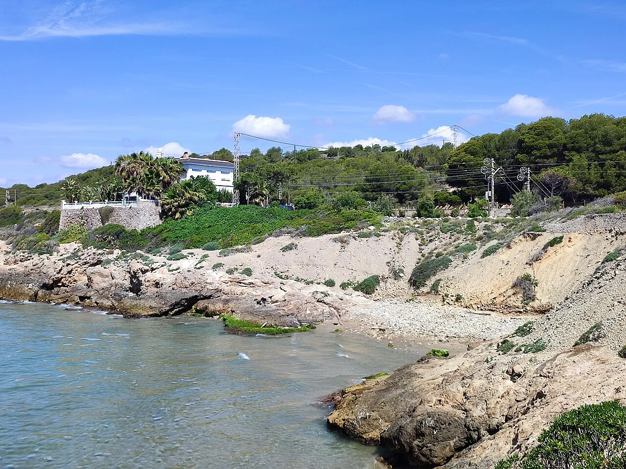 Platja dels Colls, Vilanova i la Geltrú, Sitges